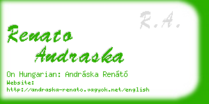 renato andraska business card