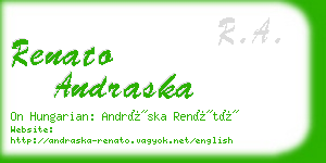 renato andraska business card